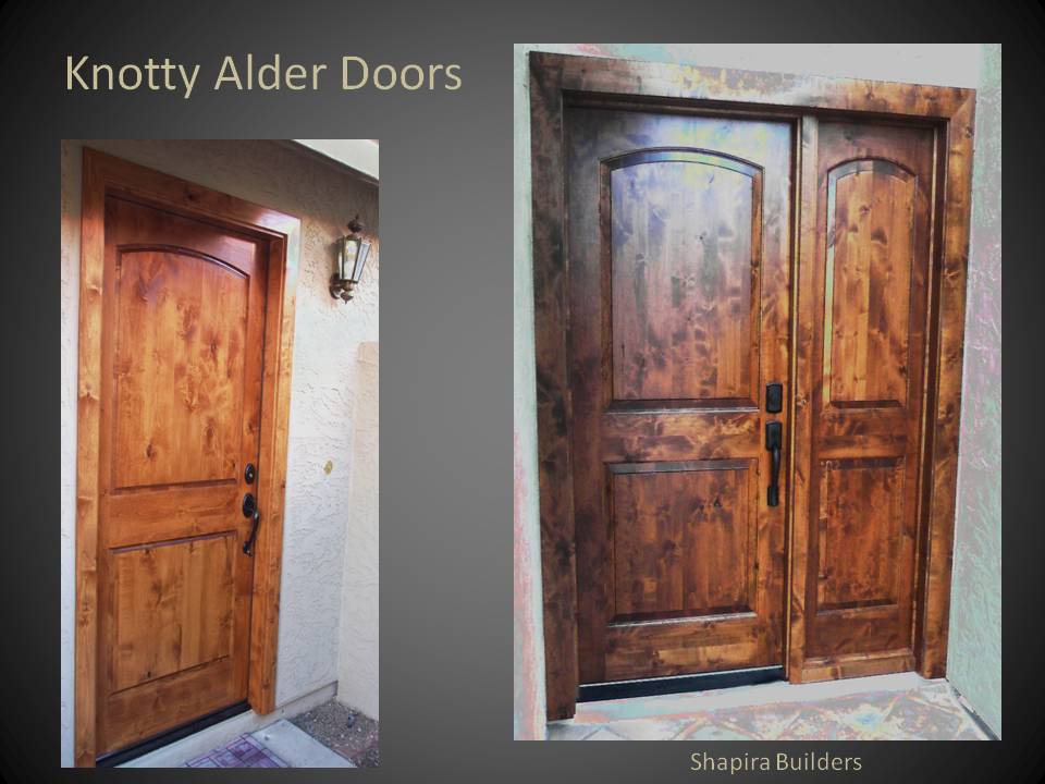 Knotty Alder Doors