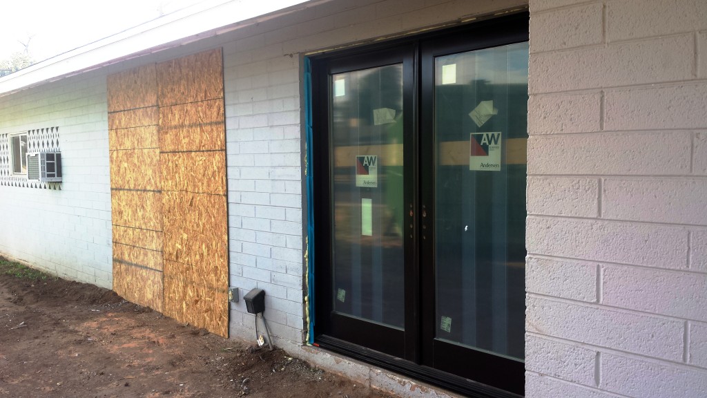 Installed Anderson Doors by Shapira Builders 