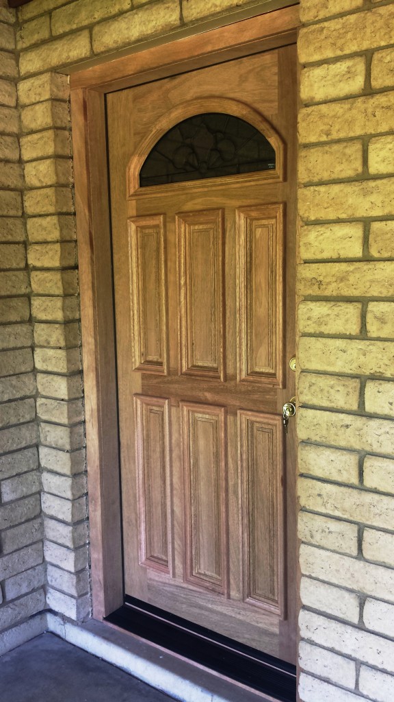 Pre-hung Mahogany Door installed 