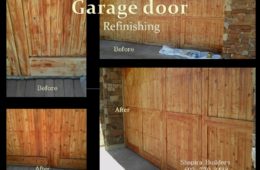 Wood Planks Garage Door Refinishing