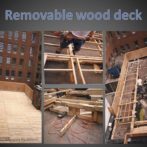 Sectional wood deck