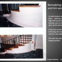 Remodeling stairway and trim work