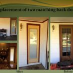 Replacement of two matching back doors.