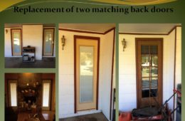 Replacement of two matching back doors.