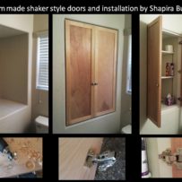 Custom made Shaker style doors and installation