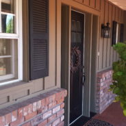 Replacing mahogany door with fiberglass door with two sidelights