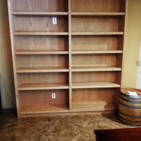 Custom oak bookcase